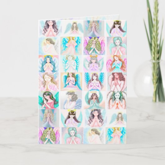 天使の祈り　グリーティングカード/メモカード カード (正面)