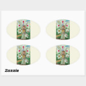 天使の祈り 楕円形シール (シート)