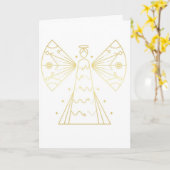 天使の祝福 カード (黄色い花)