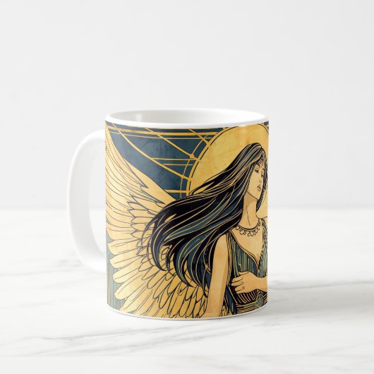 天使の祝福 コーヒーマグカップ (正面左)