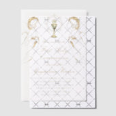 天使の第一聖餐式への崇拝 ベラム紙招待状 (オフセット (招待状))