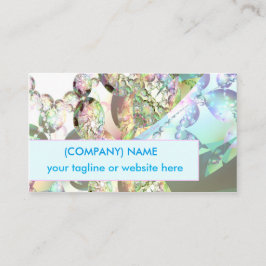 天使の紫色の水晶の抽象芸術のフラクタルの翼 名刺