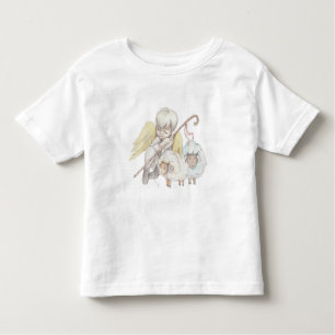 天使の羊飼い羊とラブス・パストラル トドラーTシャツ