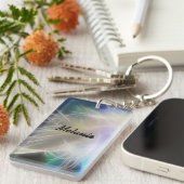 天使の羽と名前 キーホルダー (正面右)