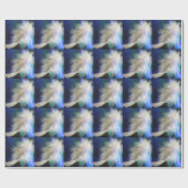 天使の羽と星 ラッピングペーパー (フラット)