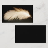 天使の羽のヴィンテージの平和白い名刺 名刺 (正面/裏面)