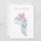 ~天使の羽の結晶シャワー招待状 招待状 (正面)