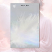 天使の羽根とハート 便箋