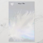 天使の羽根とハート 便箋 (正面)