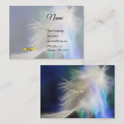 天使の羽 名刺 (正面/裏面)