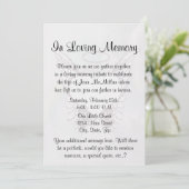 天使の翼およびハートの記念物 招待状 (スタンド正面)