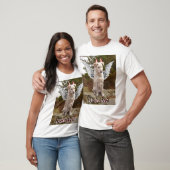 天使の翼および悪魔の角が付いているイエロー・ラブラドール・レトリーバーの組合せ Tシャツ (ユニセックス)