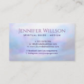 天使の翼が優しくハートを抱く 名刺 (裏面)