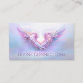 天使の翼が優しくハートを抱く 名刺 (正面)