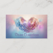 天使の翼が優しくハートを抱く 名刺 (正面)