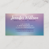 天使の翼が優しくハートを抱く 名刺 (裏面)