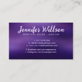 天使の翼が優しくハートを抱く 名刺 (裏面)