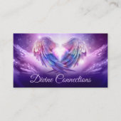 天使の翼が優しくハートを抱く 名刺 (正面)