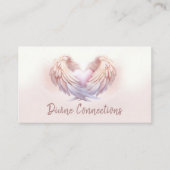 天使の翼が優しくハートを抱く 名刺 (正面)