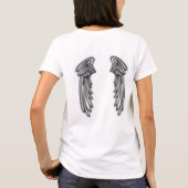 天使の翼とのハロー Tシャツ (裏面)