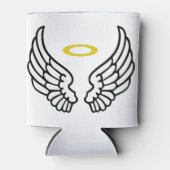 天使の翼とハロー 缶クーラー (正面)