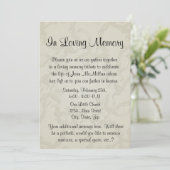 天使の翼とハートの追悼 招待状 (スタンド正面)