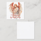 天使の翼に受け入れられる スクエア名刺 (正面/裏面)