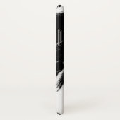 天使の翼のみ半分の邪悪モノグラムおもしろい Case-Mate iPhoneケース (裏面/右)