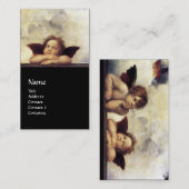 天使の翼のチャルブ、黒 名刺 (正面/裏面)