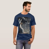 *「天使の翼の価値 – 感動的引用文アート」* Tシャツ (正面フル)