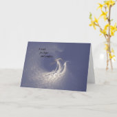 天使の翼の悔やみや弔慰カード カード (黄色い花)