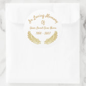 天使の翼の愛する金ゴールドの記憶で ラウンドシール (バッグ)