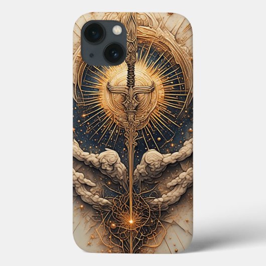 天使の翼を持つ天界の剣 Case-Mate iPhoneケース (裏面)