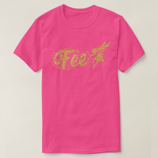 天使の翼を持つ妖精の女神 Tシャツ (デザイン正面)