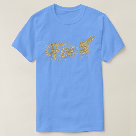 天使の翼を持つ妖精の女神 Tシャツ (デザイン正面)