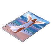 天使の翼を持つ美しいビーチ ノートブック (左側)