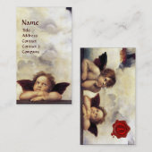 天使の翼ケルビレッドワックスシールモノグラム 名刺 (正面/裏面)