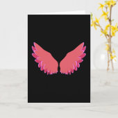 天使の翼 カード (黄色い花)