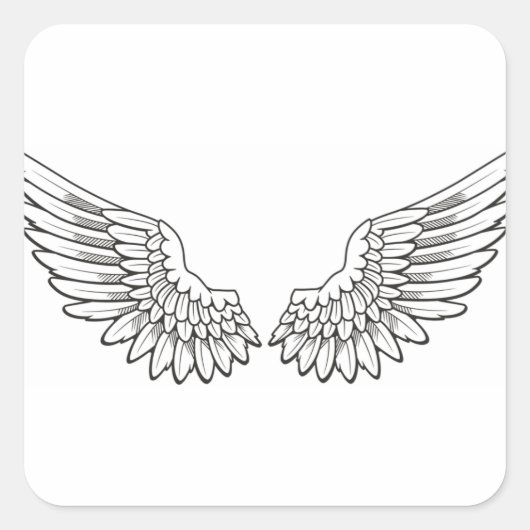 天使の翼 スクエアシール (正面)