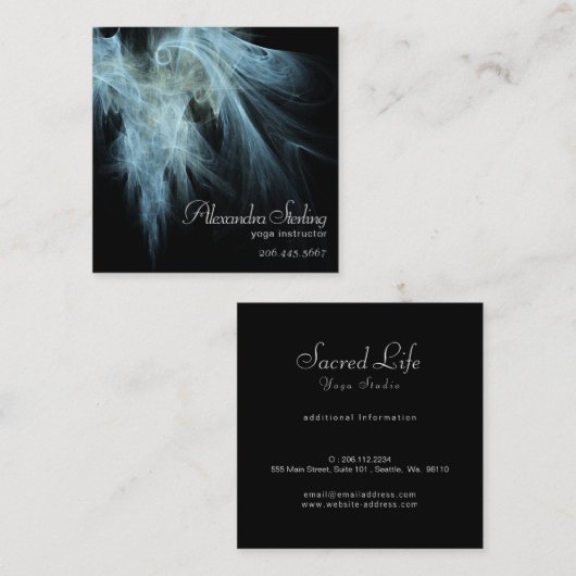 天使の翼 スクエア名刺 (正面/裏面)