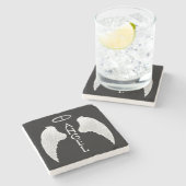 天使の翼 ストーンコースター (横)