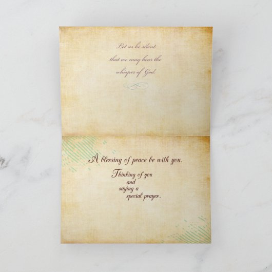 天使の考え宗教 カード (内部)