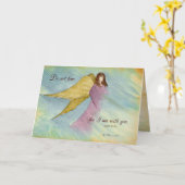 天使の考え宗教 カード (黄色い花)