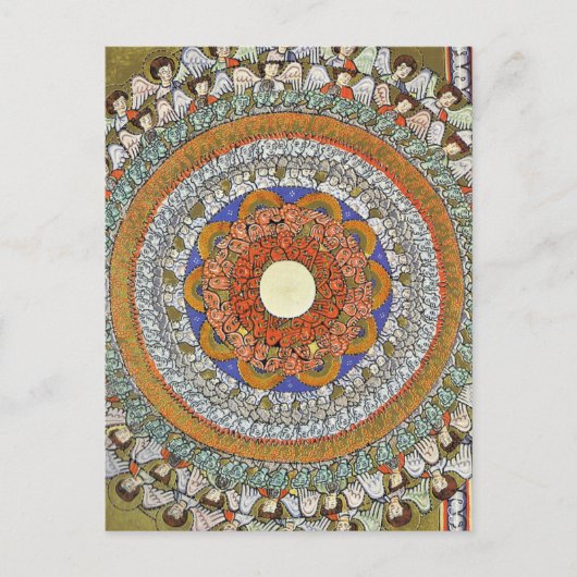 天使の聖歌隊 – ヒルデガール・フォン・ビンゲン ポストカード (正面)