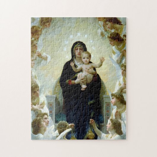 天使の聖母 美しいマドンナと子 ジグソーパズル (縦)