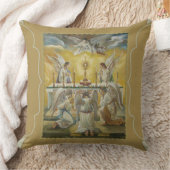 天使の聖餐式の崇敬の祭壇のMonstrance クッション (ブランケット)