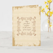 天使の腕の中 – 同情カード カード (黄色い花)