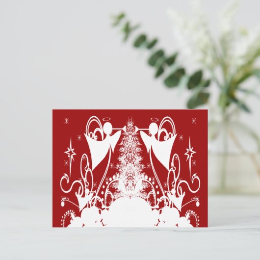 天使の色の変更 – カスタマイズ ポストカード (スタンド正面)