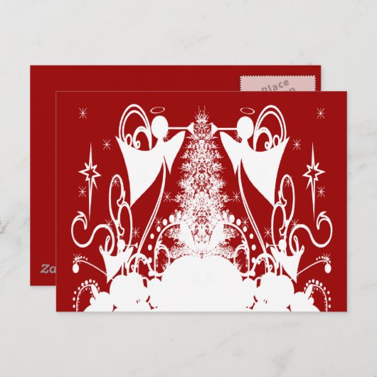 天使の色の変更 – カスタマイズ ポストカード (正面/裏面)