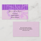 天使の花のカジュアルなプロフィールの名刺 名刺 (正面/裏面)